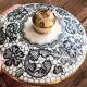 Limoges sugar bowl hand-painted Le Tallec x Rochas Paris vintage 1950s