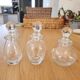 Toilet set / Trio of Baccarat crystal perfume bottles "St