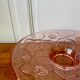 Plate in rosaline - floral patterns