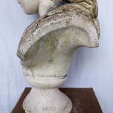 Bust of Minerva in reconstituted stone