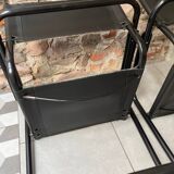 Pair of black armchairs
