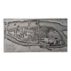 Historical map of the Ile de la Cité in Paris in 1754