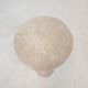 Italian travertine side table or pedestal, 1980's