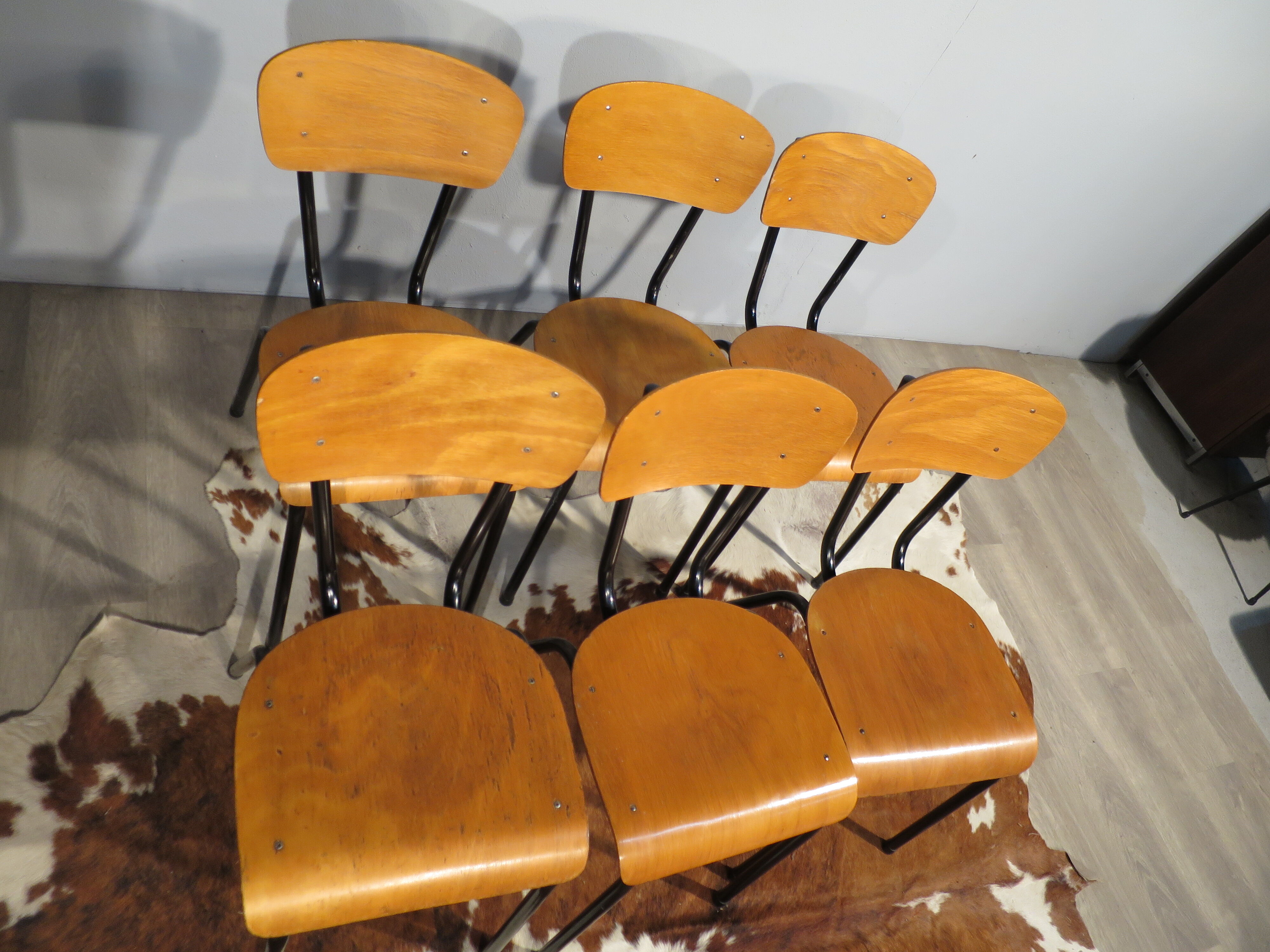 Set of 6 chairs 70's