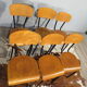 Lot de 6 chaises d'école années 70