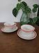 Set of 2 cups with saucers Luneville