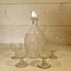 Baccarat carafe and glasses