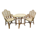 Vintage rattan lounge