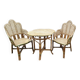 Vintage rattan lounge
