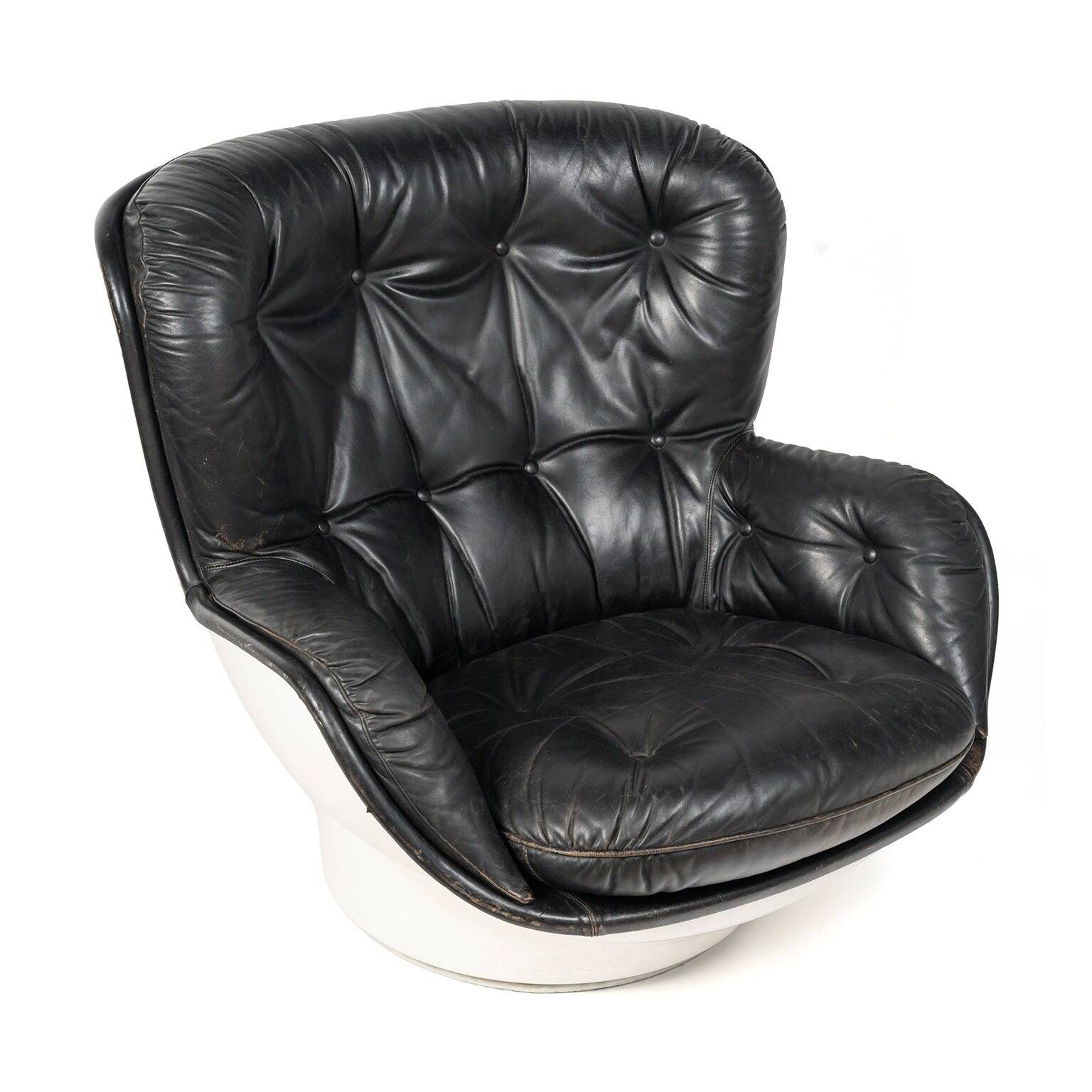 "Karaté" armchair and its ottoman by Michel Cadestin for Airborne, c. 1970