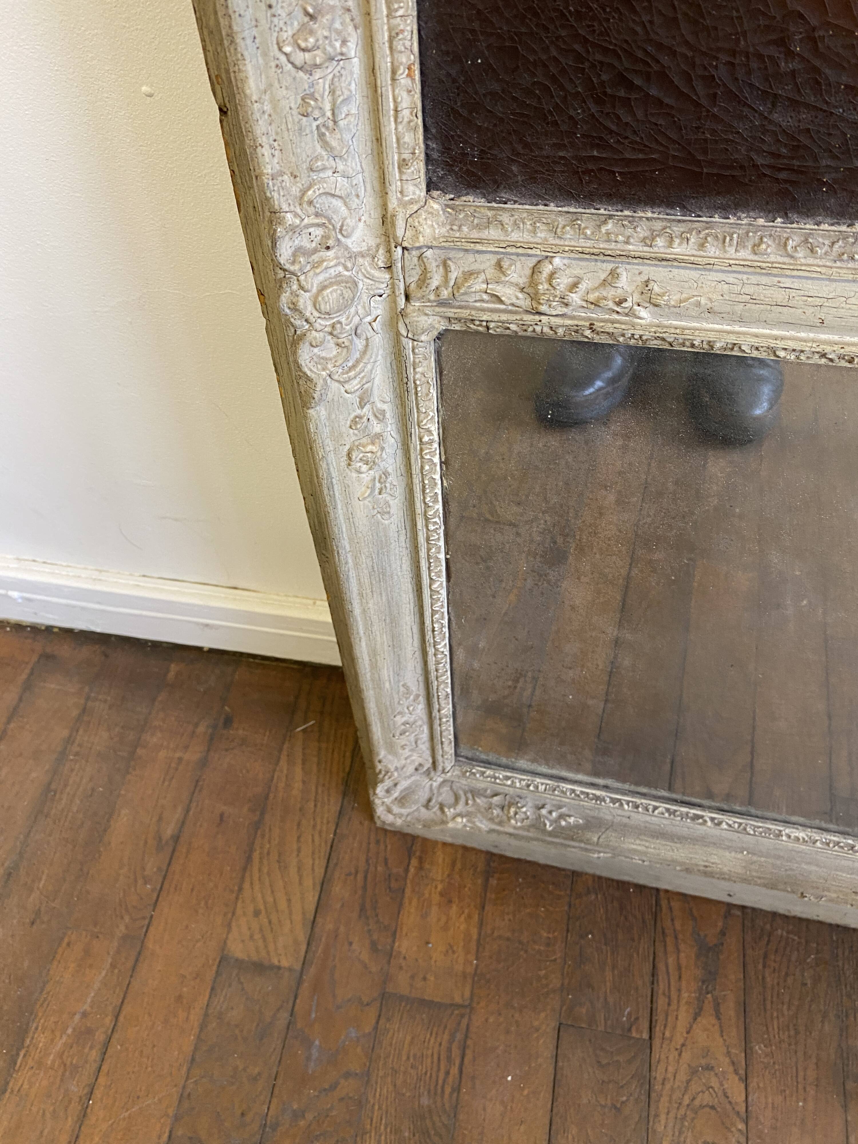 19th century trumeau - Romantic scene - 77cm x 160cm