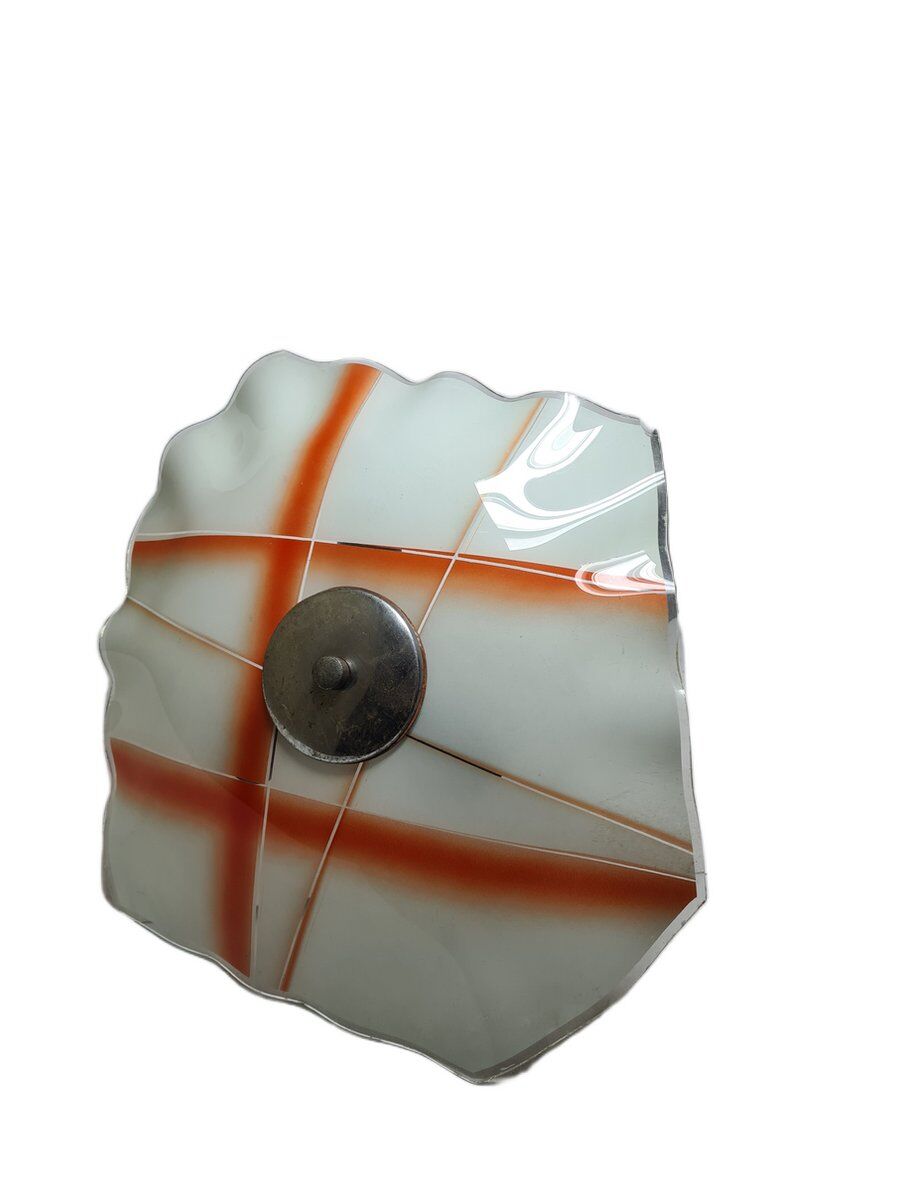 Vintage pendant light in glass, Poland, 1970s