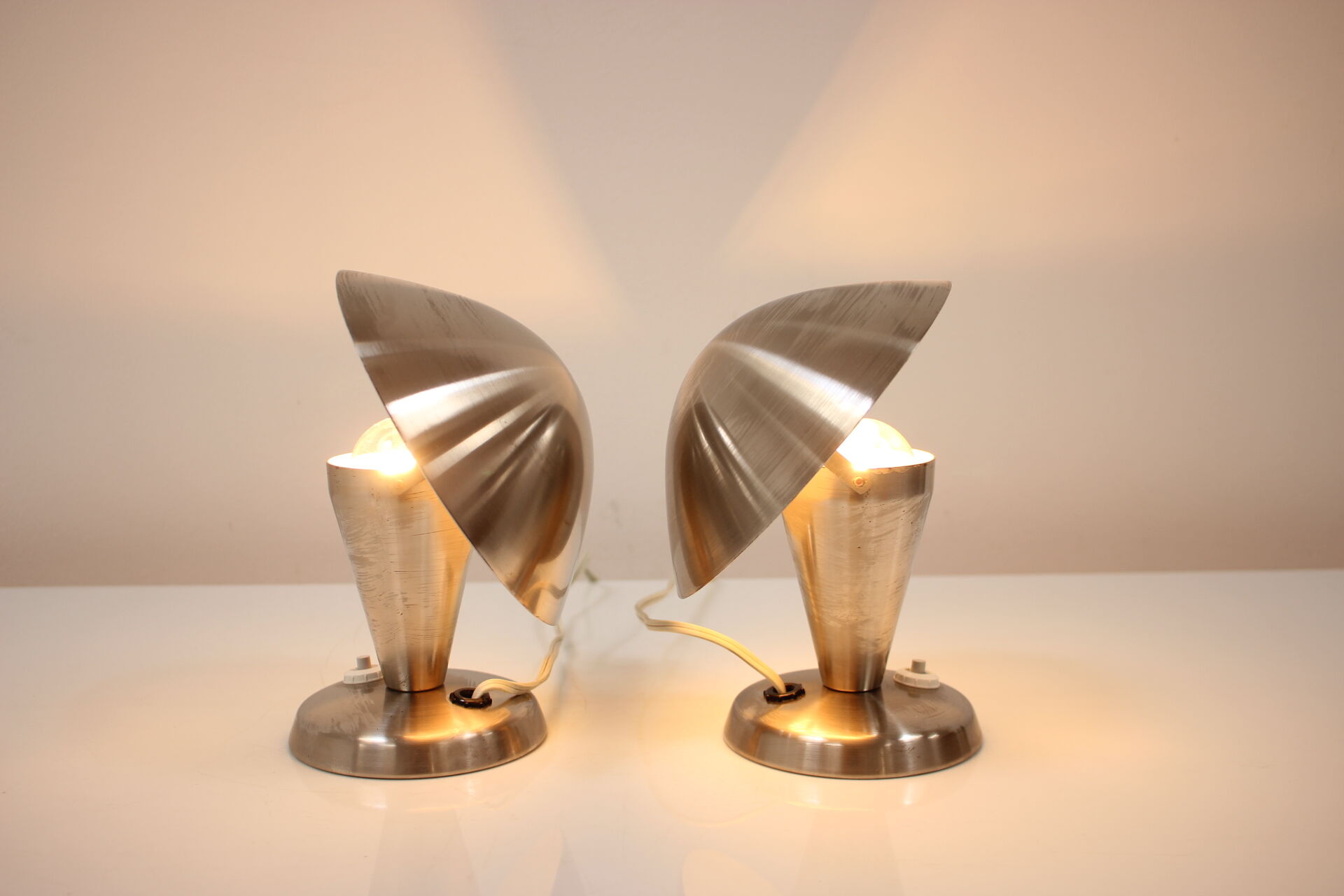 Bauhaus Table Chrome Lamps, 1930