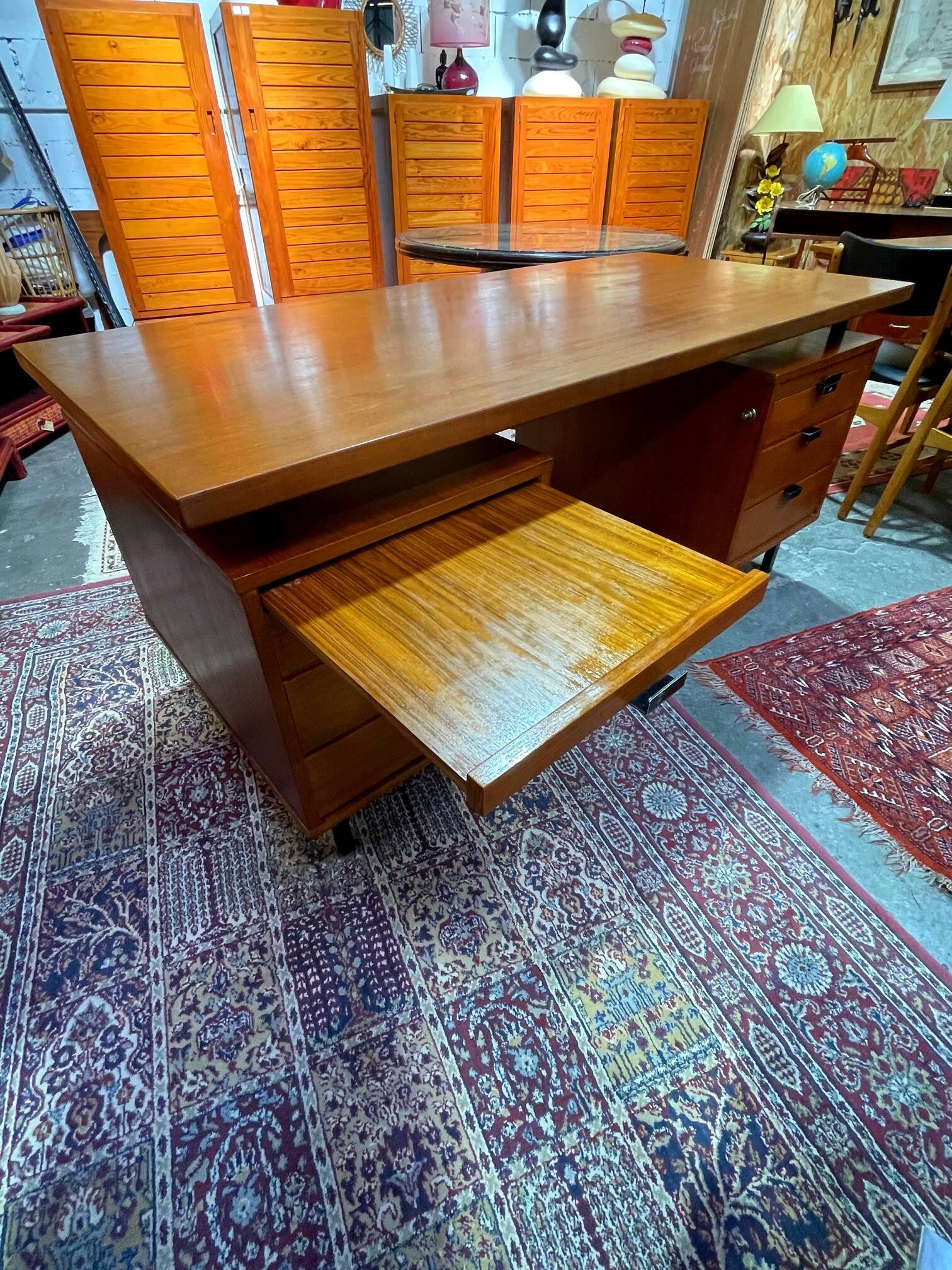 Bureau vintage par Jacques Hitier années 50
