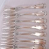 Antique forks silver metal service model to net