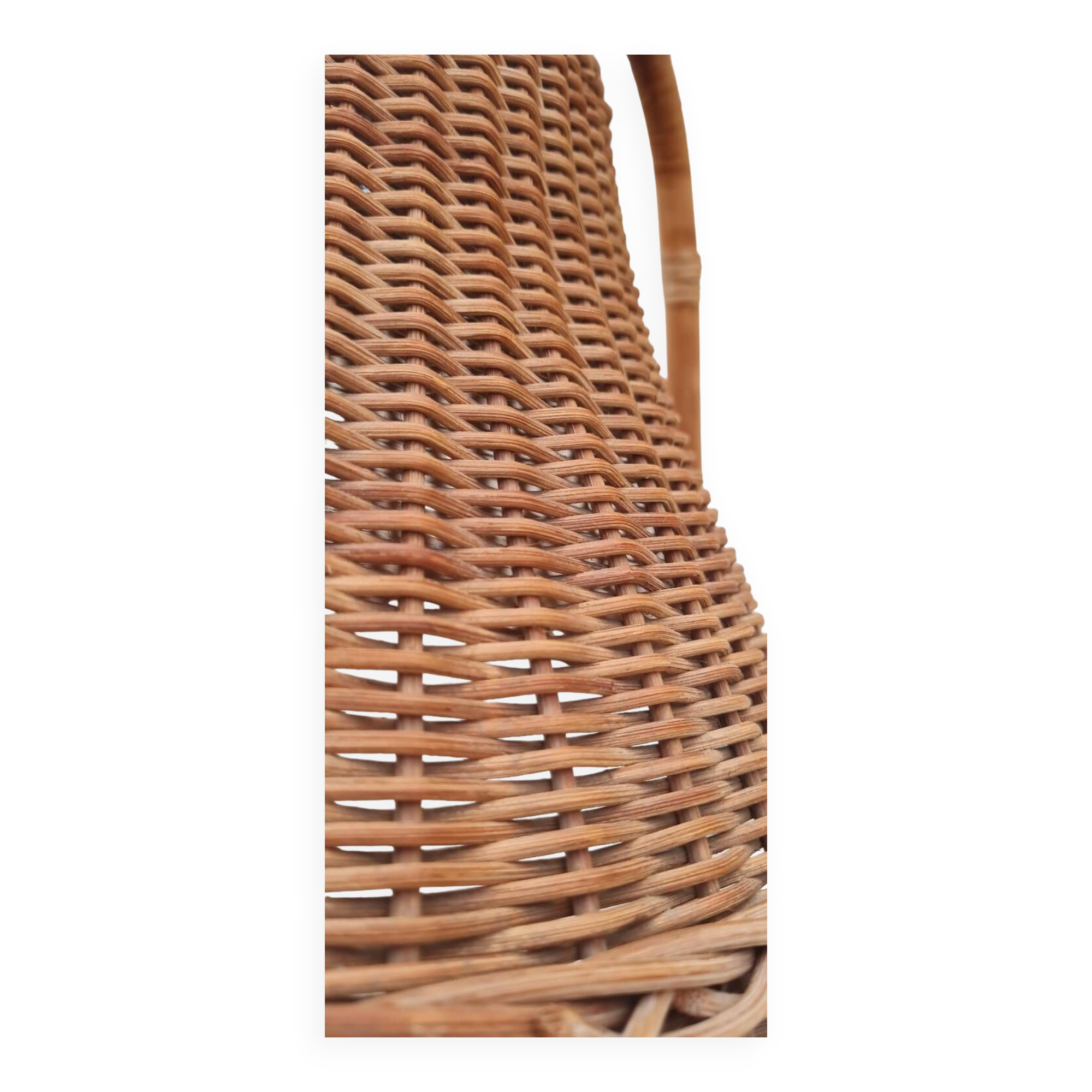 Vintage rattan floor lamp