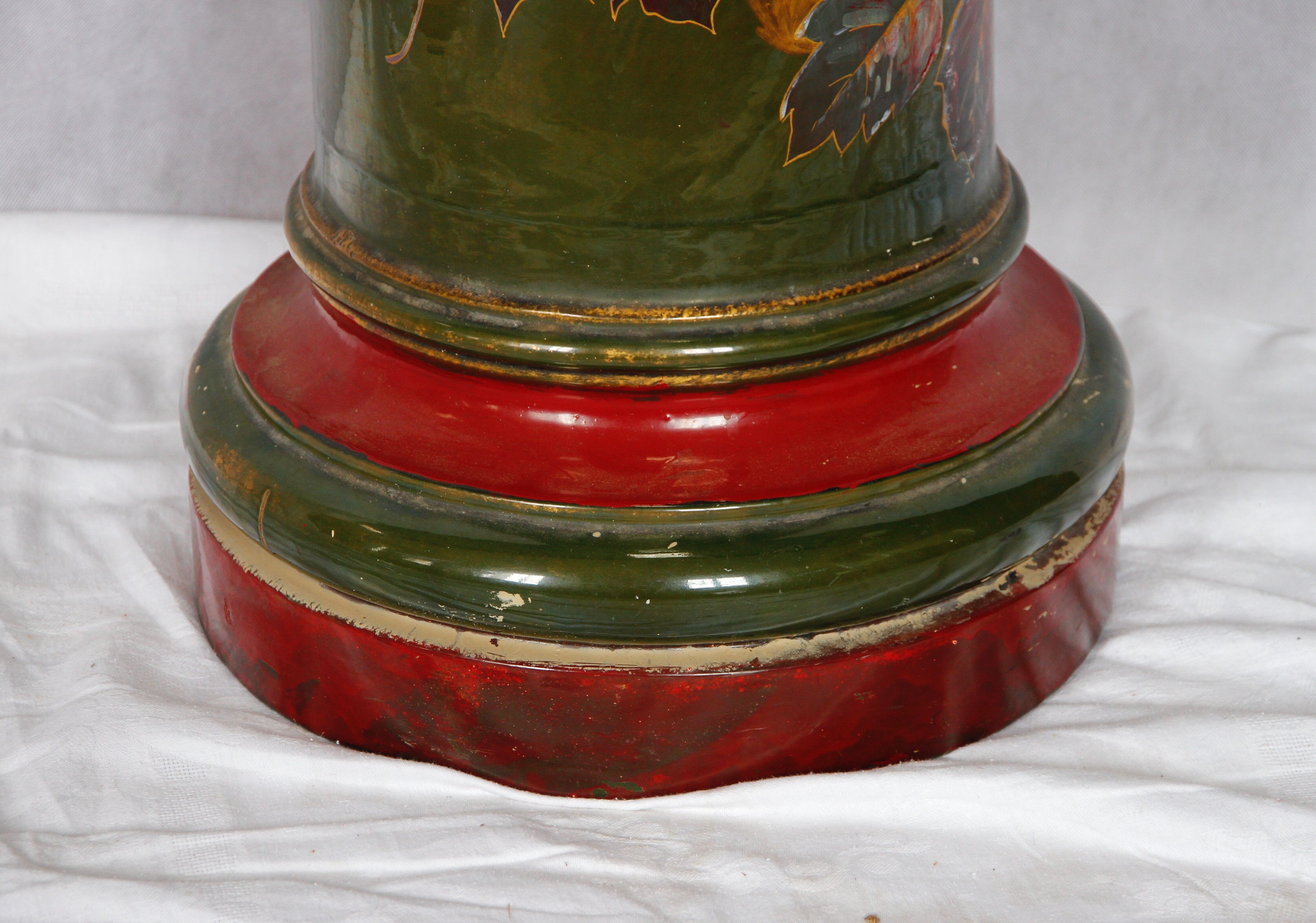 Truncated column / glazed terracotta harness, 20th century