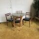Round dining table with bamboo legs