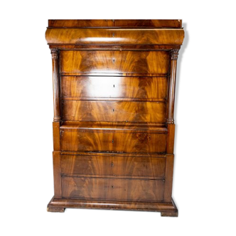 Chiffonier of mahogany and with carvings of the style Late Empire from the 1840s