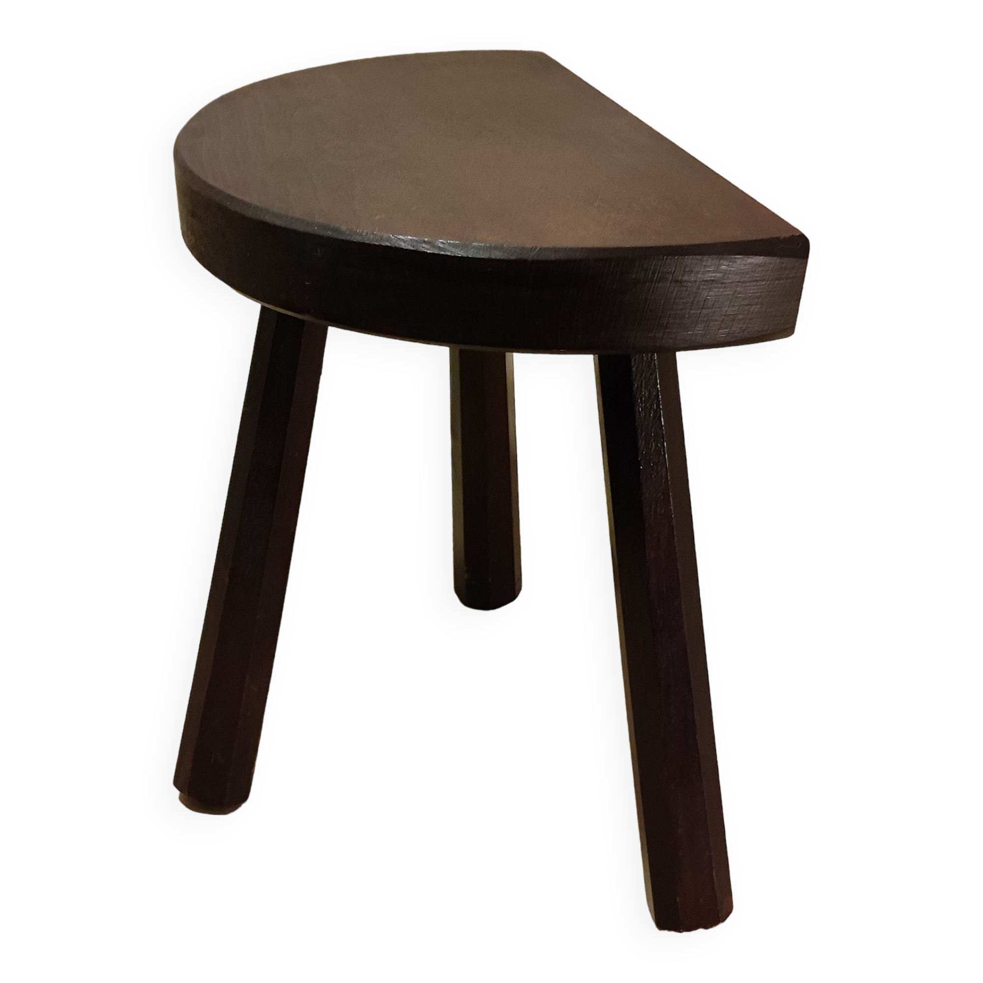 Solid wood tripod stool
