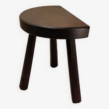 Tabouret tripode bois massif