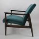 Fauteuil en velours vintage par Edmund Homa années 1970