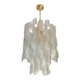 Lustre italien en verre de Murano