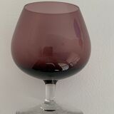 4 verres à cognac colorés