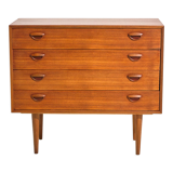 Restored teak dresser by kai kristiansen for feldballes møbler