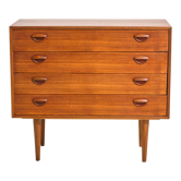 Teak chest of drawers by Kai Kristiansen for Feldballes Møbler.
