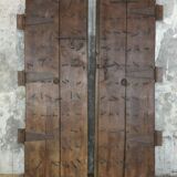 Indian door 2 leaves with closure and rings