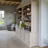 AmPm bookcase in ceruse solid wood