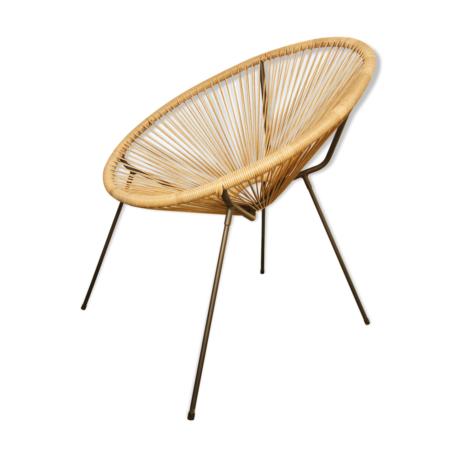 Armchair Acapulco scoubidou vintage