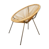 Armchair Acapulco scoubidou vintage