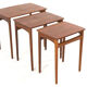 Svend Åge Madsen nesting tables - danish design in teak  mid century modern