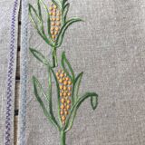 Set of 12 embroidered linen table sets