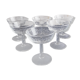 Set of 6 champagne glasses decorated with Arabesque