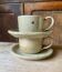 2 tasses et soucoupes en grès Jean Austruy