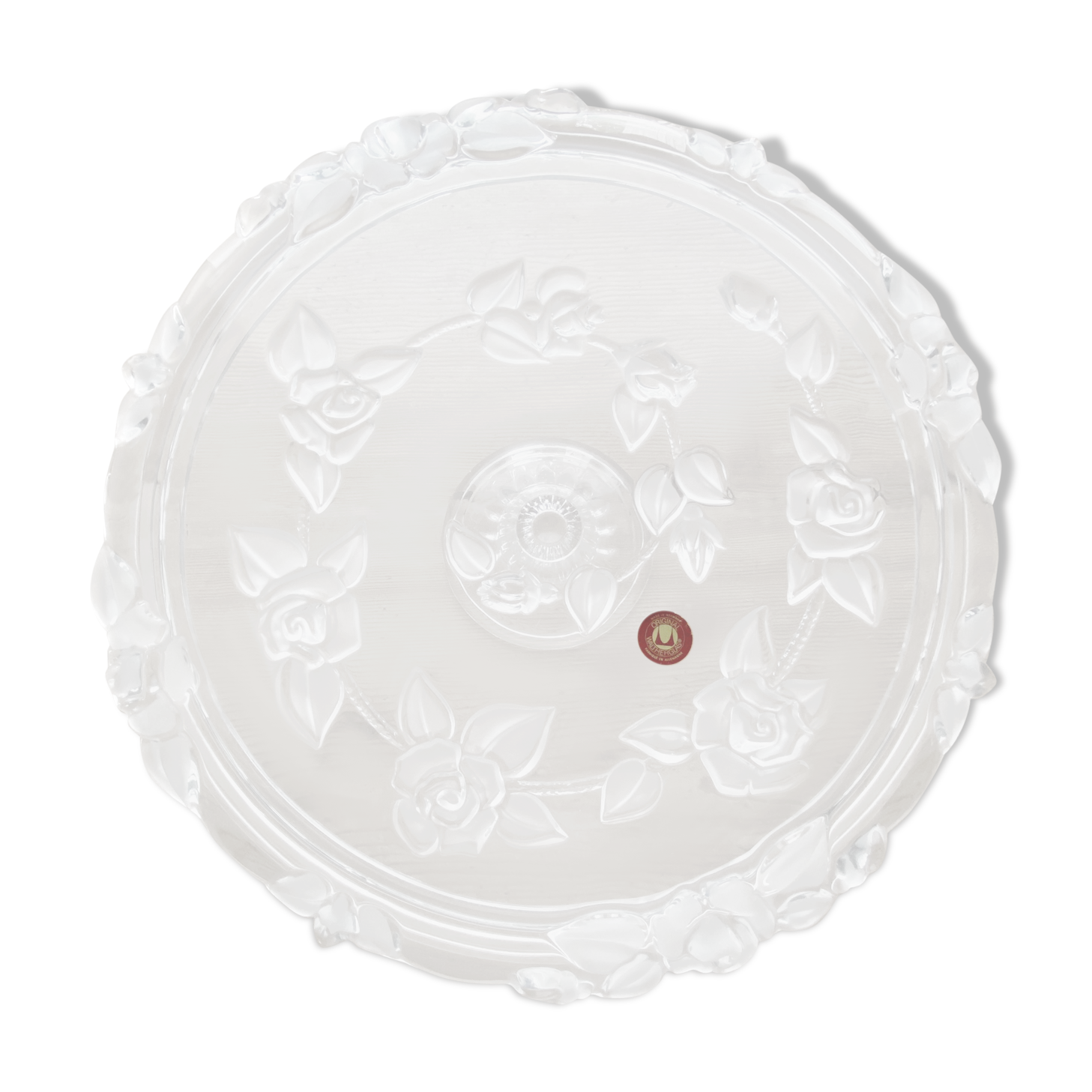 Presentation plate glass Waltherglass-Germany-70s