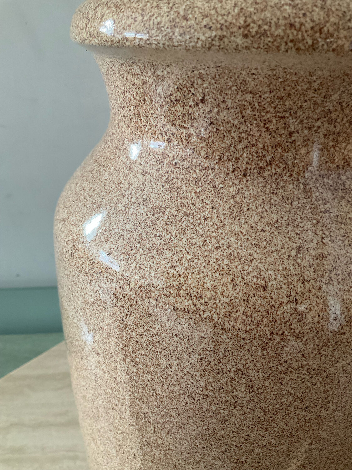 Grand vase Scheurich Germany en grès émaillé