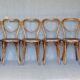 Set of 6 chairs Heart Thonet N°28, wooden seats and arches - 1925 -