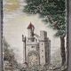 Large painting on hemp canvas by Michel Guignard 1988
