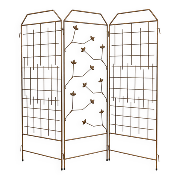 Biombo antiguo de hierro forjado