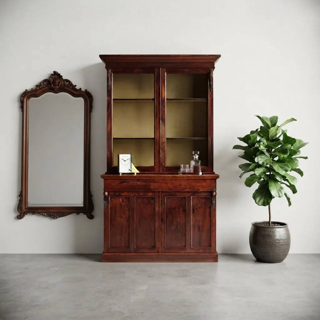 Louis-Philippe antique mahogany buffet, United Kingdom, 19th century.