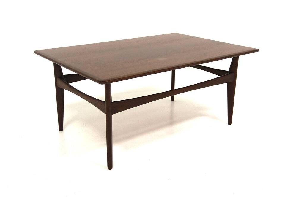Teak coffee table, Karl Erik Ekselius, JOC, Vetlanda, Sweden, 1950