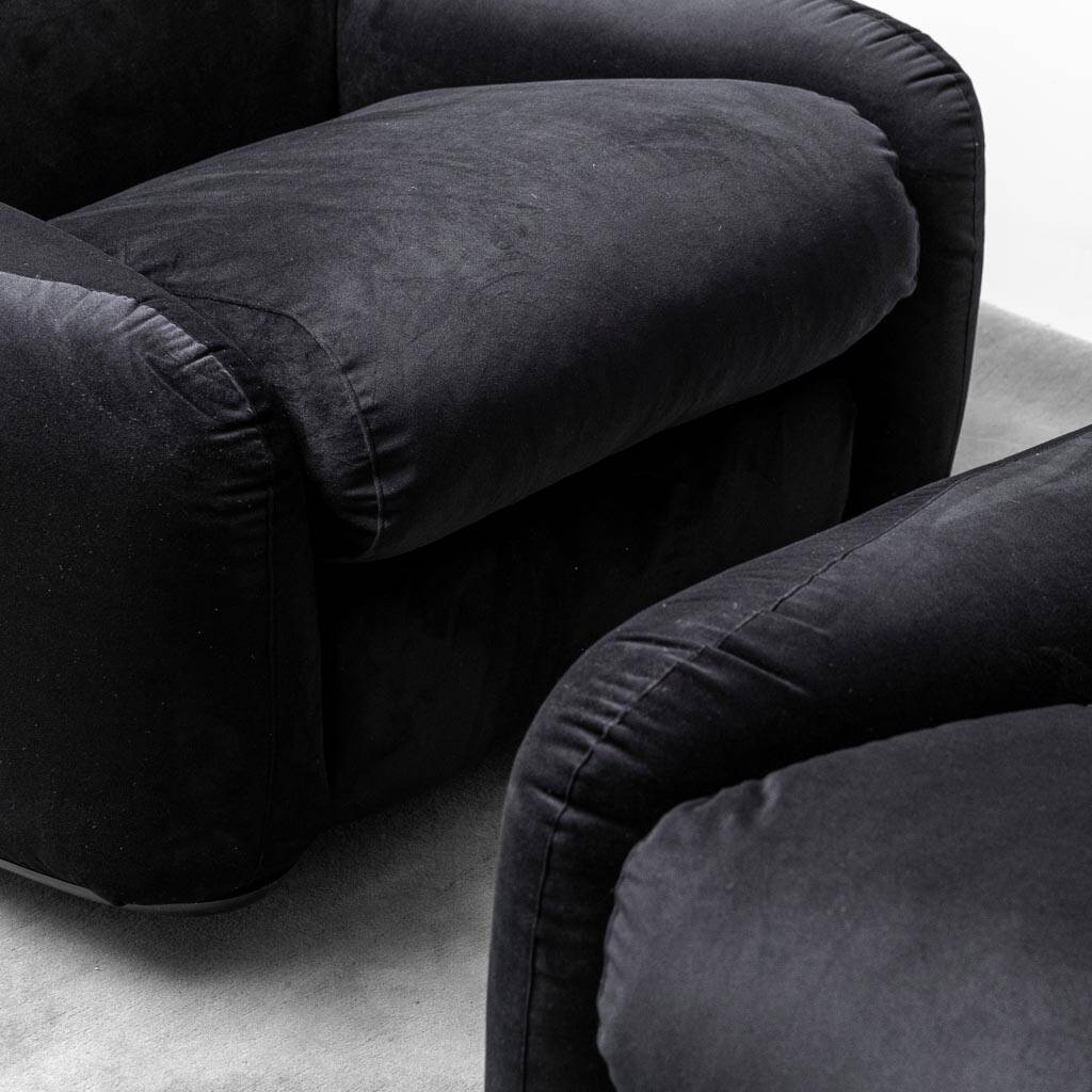 Paire de fauteuils arrigoni busnelli 70s vintage modern antique