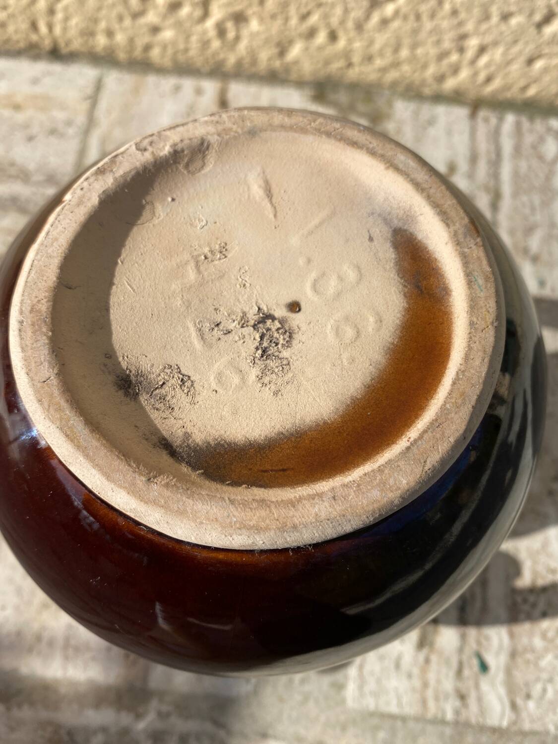 Large vintage amphora vase