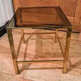 3 nesting tables in gilded brass