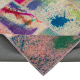 Tapis turc surteint fait à la main 203 cm x 297 cm tapis patchwork multicolore