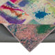 Handmade turkish overdyed 203 cm x 297 cm multicolor patchwork carpet